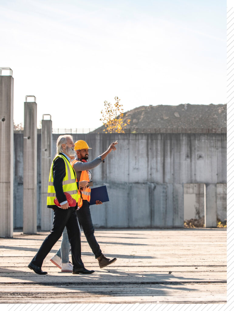Young Construction Foreman Leading Site Walk-Through